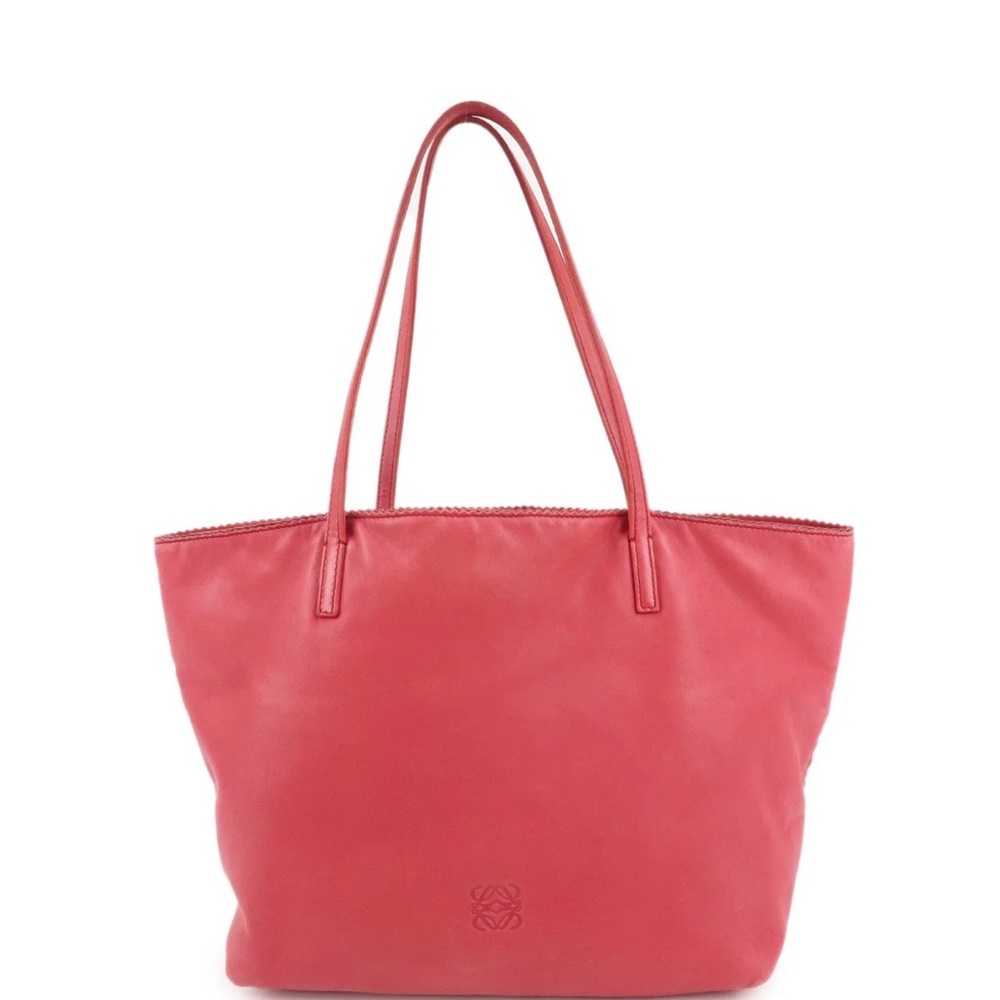Loewe Anagram Leather Tote Bag Pink